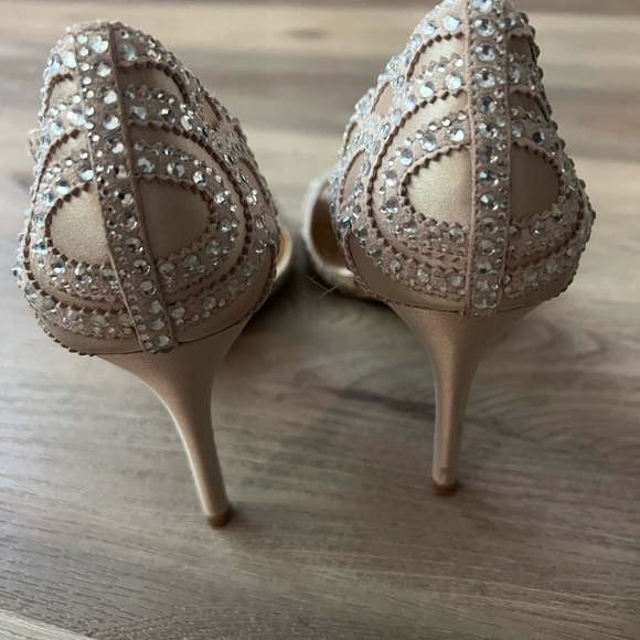 Badgley Mischika rhine stone heels size 9.5 - Picture 3 of 4